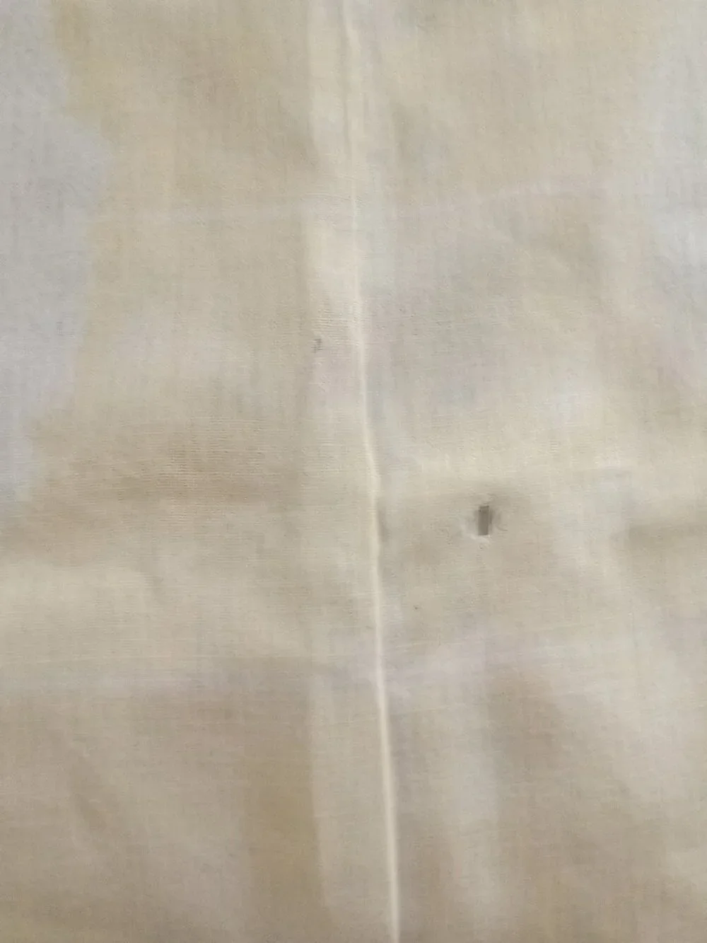 Vintage Floral Linen Tablecloth Pale Yellow With Pink Roses
